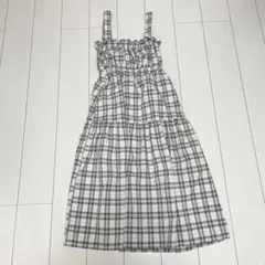 【MAJESTIC LEGON】 チェック柄 キャミワンピース