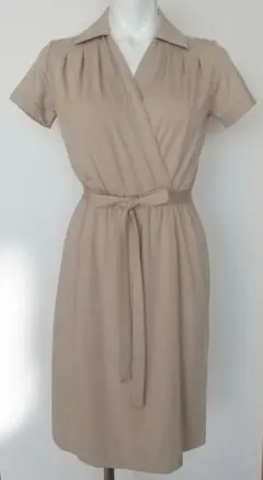 DHCカシュクールワンピース未使用／ ベージュS／送料込