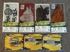 ナルト一番くじ　I賞ジャガードミニタオル4種　H賞ラバーアソート3種