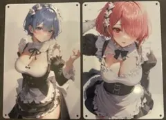 【レム&ラム】リゼロ メタルアート（セット売りのみ）