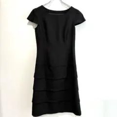 ワンピース ブラックフォーマルスーツ 半袖 卒業式 入学式 ７号 冠婚葬祭