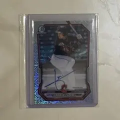 Juneiker Caceres 直筆サインカード Bowman Chrome