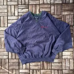 LA LOVING nylon pullover jacket Vneck企業系