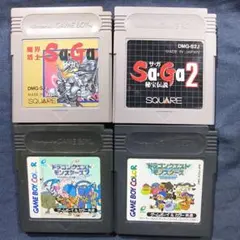 GB ゲームボーイ ソフト 4本セット サガ サガ2 ドラクエモンスターズ