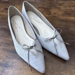 MAKI KANEKO×LE TALON ポインテッド2WAYリボンフラット