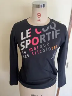 LE COQ SPORTIF メッシュ長袖Tシャツ ブラック　S レディース