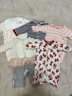 長袖カバーオール　ミキハウス　ムージョンジョン　まとめ売り　70サイズ