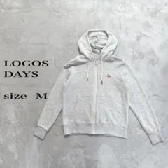 ..LOGOS DAYS フード付きパーカー Mサイズ グレー