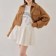 サテン ミニスカート