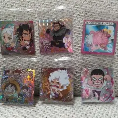 ワンピース大海賊シールウエハース シール6枚セット