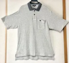 BURBERRY LONDON パイル地ポロシャツ 刺繍ロゴ　XLのサムネイル