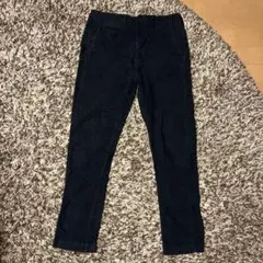 BEAMS モールスキンストレッチテーパードパンツ　ネイビー