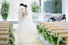 【定価3万円】アールイズウェディング　ウェディングロングベール　サテンパイピング 定価3万円】アールイズウェディング ウェディングロングベール