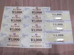 ビックカメラ＆ケーズデンキ 株主優待券 ¥1,000 11枚セット