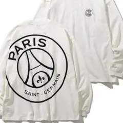 【タグ付き新品】PSG パリサンジェルマン ロンT 背面BIGロゴエンブレム 白