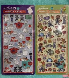 ボンボンドロップシール　ボンドロ　ディズニー　ズートピア　ベイマックス