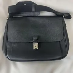 BALLY ブラックレザー ショルダーバッグ