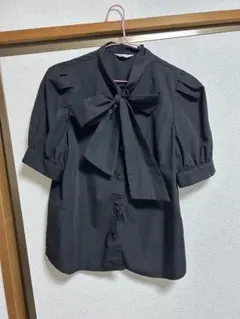 INGNI ボウタイブラウス　ブラック