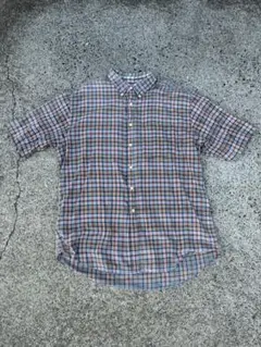 J.CREW チェック柄 半袖シャツ コットンシャツ 90s 巨人タグ