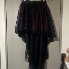 アシンメトリー スカート レース