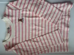 ミキハウス　ボーダーロンT