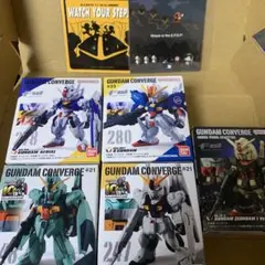 ガンダムコンバージ5種類&おまけシール2枚