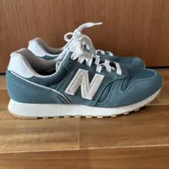 New Balance 373 スエードスニーカー 緑