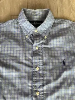 ポロラルフローレン ボタンダウンシャツ　ブルー系　サイズM
