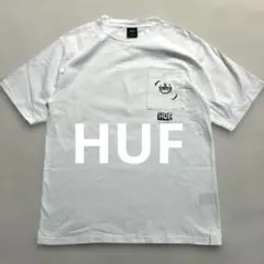 ✨美品 人気 HUF ポケットTシャツ ホワイト S 刺繍