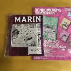 ワンピースベースショップ アクリルブロックチャーム マリン　ルフィ