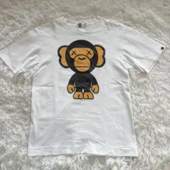 アベイシングエイプ マリオ×ベビーマイロ プリント Tシャツ 白 M レア