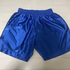 サッカー　ハーフパンツ 青 S