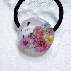 ①-⑧レジンヘアゴム。シマエナガ。マトリカリア。