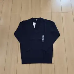 新品未使用　ユニクロ　メリノブレンドリブVネックセーター