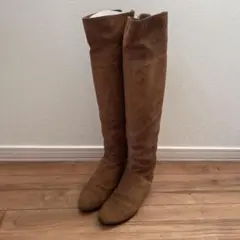 スエード ロングブーツ