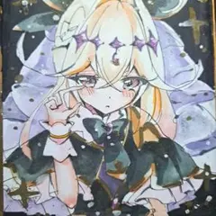 べ*し様 キュアアルカナシャドウ 名探偵プリキュア ファンアート 色紙 手描きイ