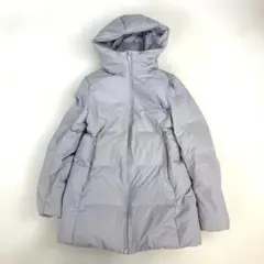 【ユニクロ】2022 ストレッチシームレスダウンショートコート M ライトグレー