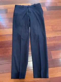 ユニクロ スマートアンクルパンツ 丈長め ネイビー