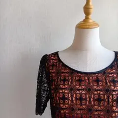 VIVIENNE TAM 總蕾絲洋裝 花朵 漸層