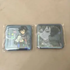 鬼滅の刃 モクテルバー コレクションロト第1弾 冨岡義勇 グリッター缶バッジ