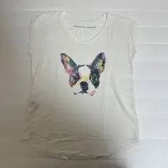 コントワー・デ・コトニエ フレンチブルドッグ リネン素材Tシャツのサムネイル