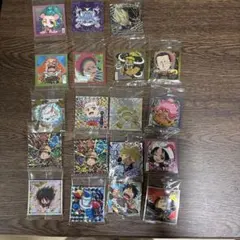 早いもの勝ちワンピースニカウエハースシールセットと他のキャラクター19まい