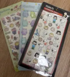 今だけ⭐︎ スヌーピー　ズートピア　恐竜　硬いシール 3シートセット