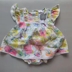 babyGAP 花柄フリル袖ワンピース（ブルマ付き）