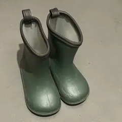 グリーン長靴 滑り止め付き　16センチ　16㎝　16cm