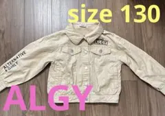 値下げ　子ども服　130 ALGY ブルゾン　ジャケット ベージュのサムネイル