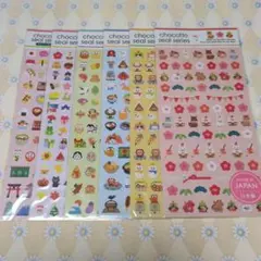 キャンドゥ chocottoシール 6枚セット② シール/ステッカー/文房具