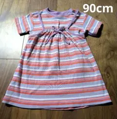 90cm 半袖Tシャツ＆キャミソールワンピース セットアップ　BREEZEのサムネイル