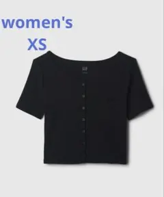 『新品』GAP women'sリブクロップTシャツ（カーディガン）XS