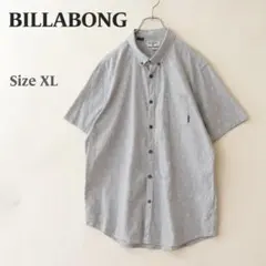 夏シャツ✨️BILLABONG ビラボン 半袖シャツ XL パームツリー グレーのサムネイル